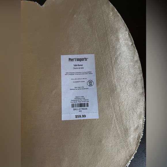 Pier 1 imports beaded Easter table runner - Picture 10 of 11